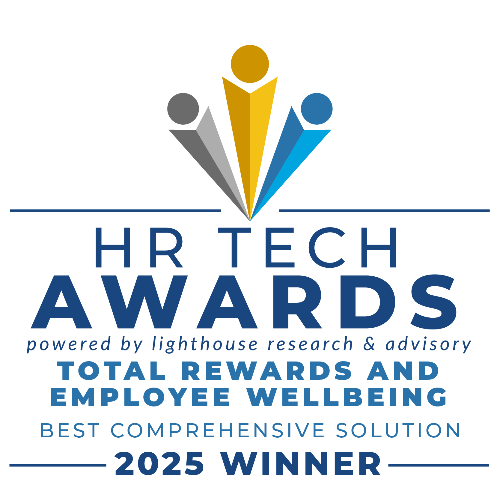 HR Tech Awards 2025 Winner badge for Best Comprehensive Total Rewards and Employee Wellbeing Solution