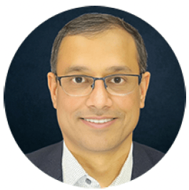 Headshot of a man with glasses